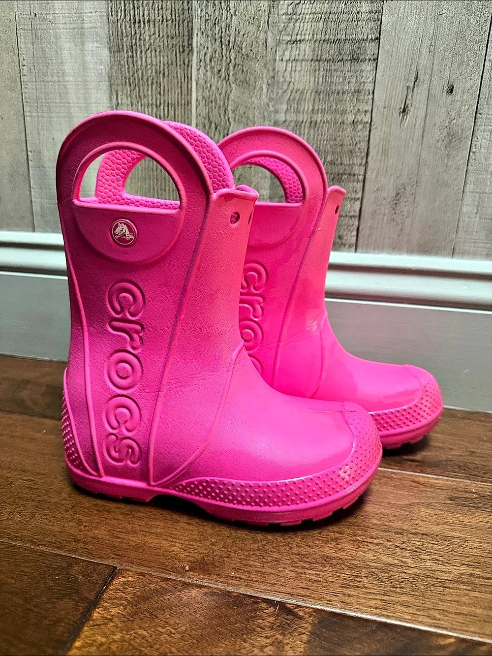 Crocs Kids' Handle It Rain Boot Pink